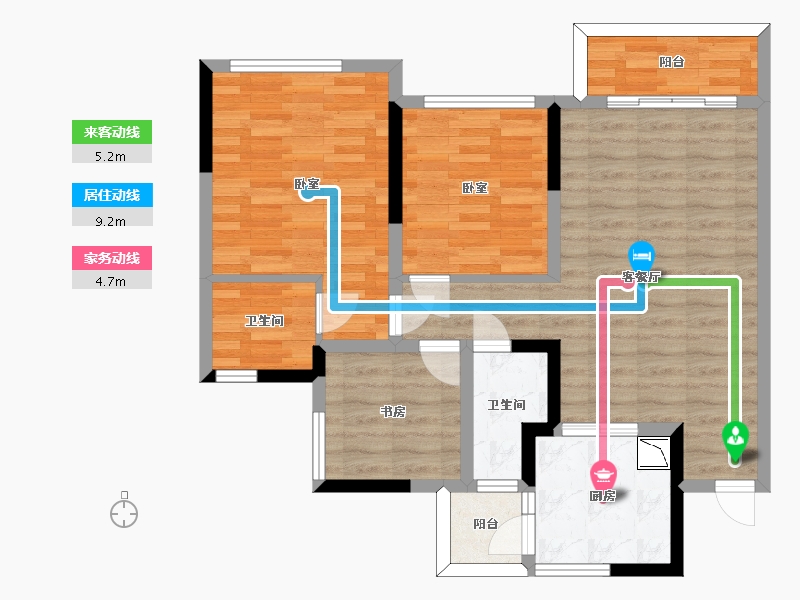 四川省-眉山市-龙光眉山玖龙府-81.09-户型库-动静线