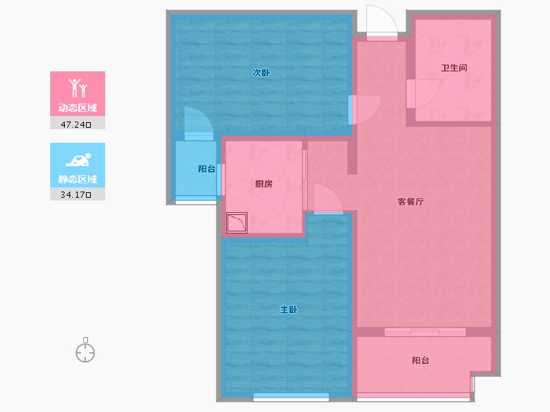 河北省-保定市-9号院-72.00-户型库-动静分区