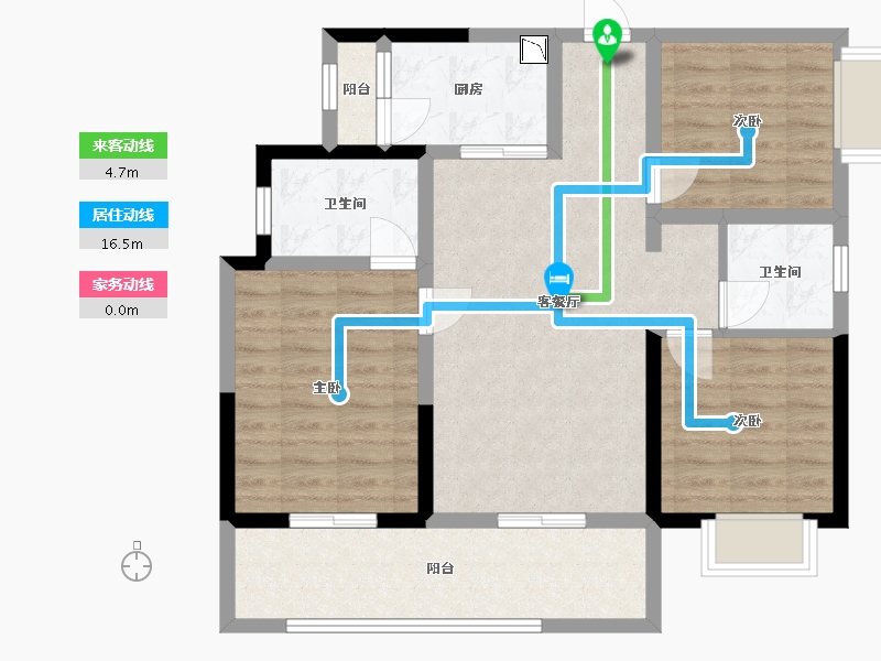 四川省-巴中市-华兴·优筑·天誉-84.35-户型库-动静线