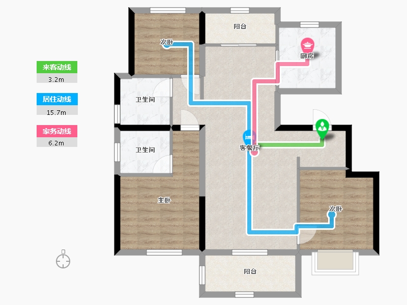 河北省-石家庄市-昆明恒大国际健康城-92.29-户型库-动静线