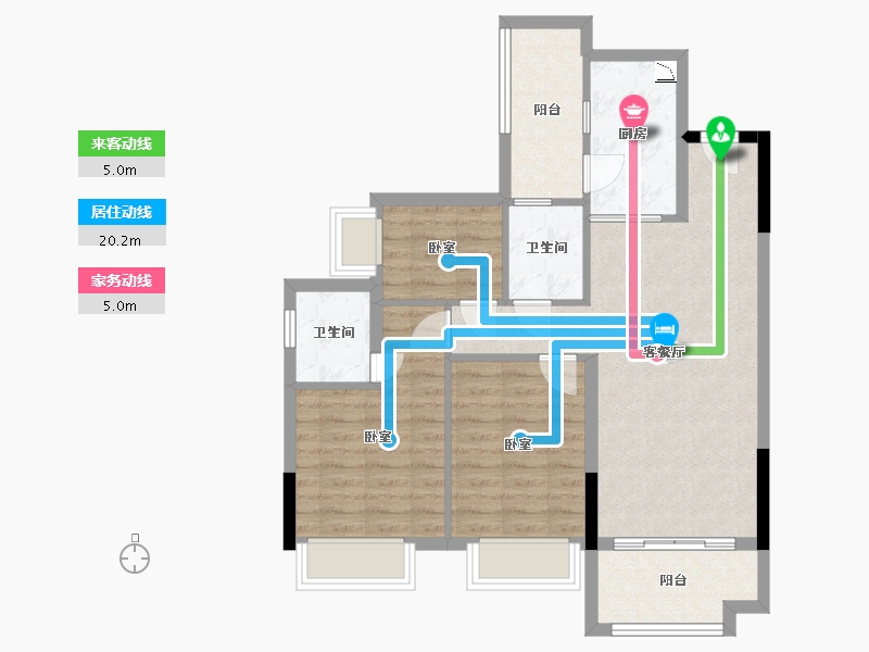 四川省-成都市-中瑞天悦天玺-79.22-户型库-动静线