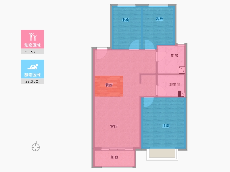 河北省-保定市-涿州铂悦山-77.00-户型库-动静分区