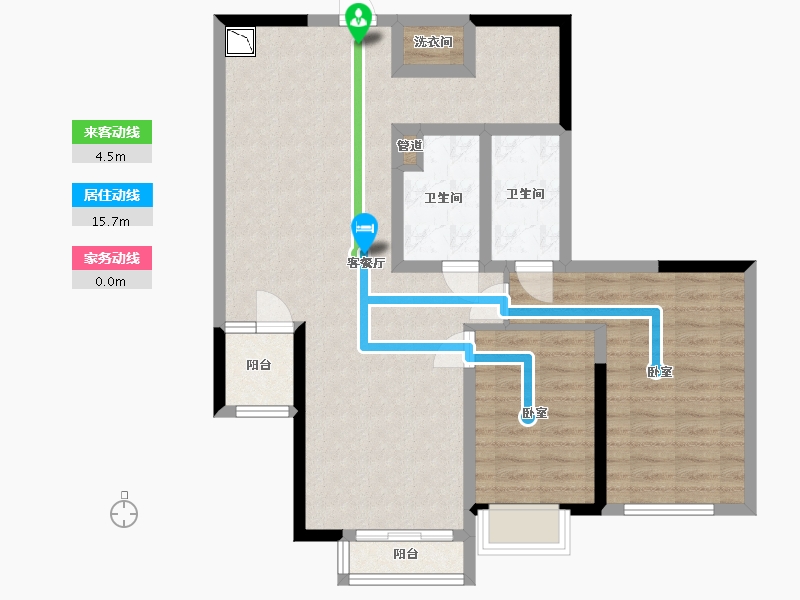 四川省-成都市-华府金沙名城-86.78-户型库-动静线