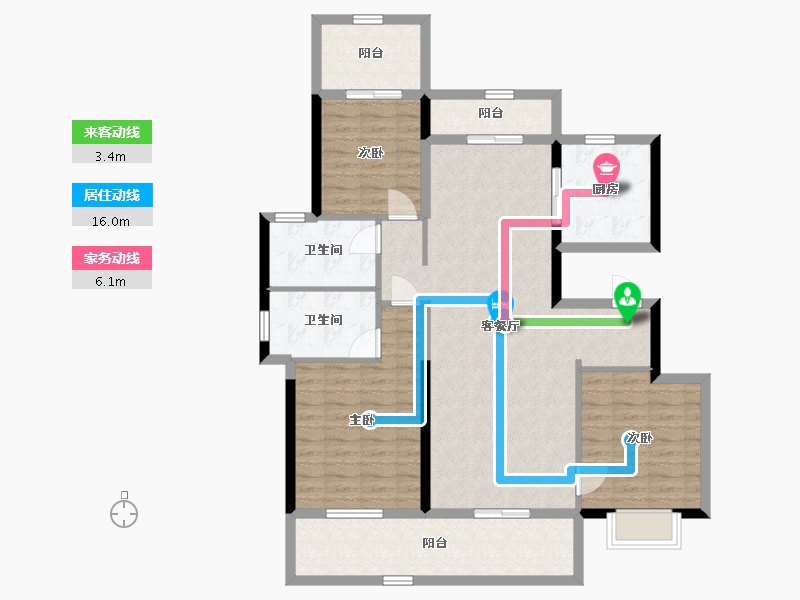 河北省-石家庄市-昆明恒大国际健康城-114.08-户型库-动静线