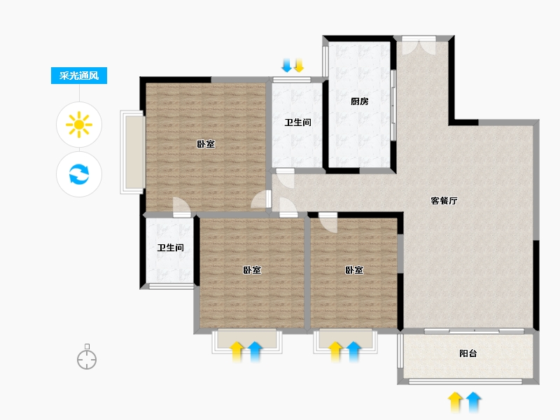 贵州省-安顺市-名仕豪庭-178.37-户型库-采光通风