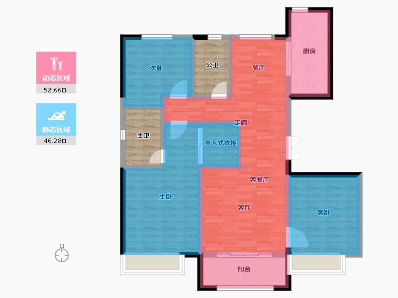 河北省-邯郸市-保利堂悦-97.23-户型库-动静分区