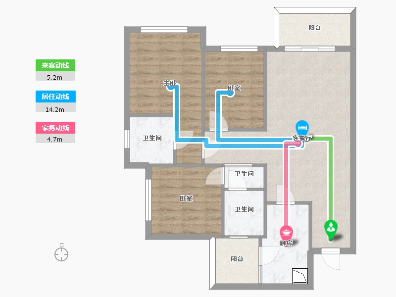 四川省-眉山市-广汇汇茗城-80.83-户型库-动静线