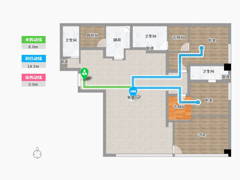 四川省-成都市-花漾锦江-144.54-户型库-动静线