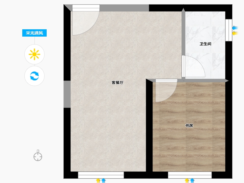 四川省-成都市-中海创客大厦-32.17-户型库-采光通风