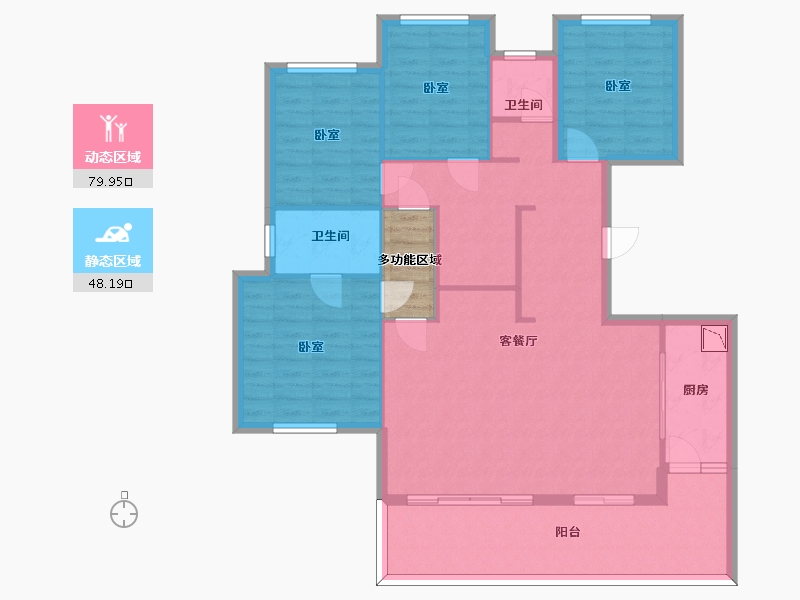 四川省-眉山市-广汇汇茗城-119.94-户型库-动静分区