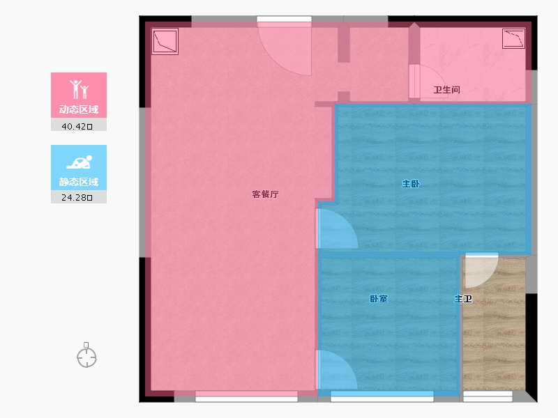 云南省-昆明市-璟泰公馆-63.00-户型库-动静分区