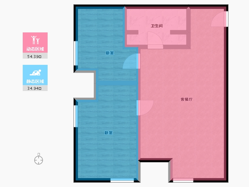 河北省-石家庄市-鸿锐国际-80.53-户型库-动静分区