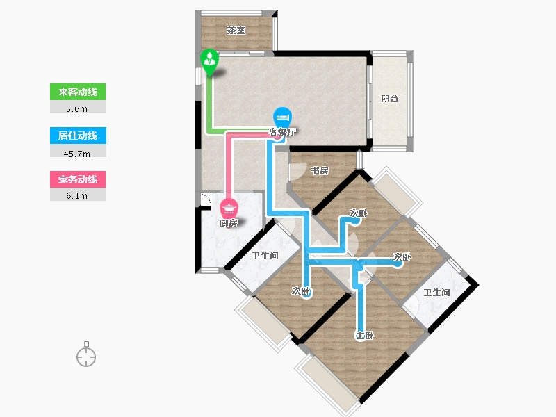 广西壮族自治区-贵港市-翰林世家二期-115.27-户型库-动静线