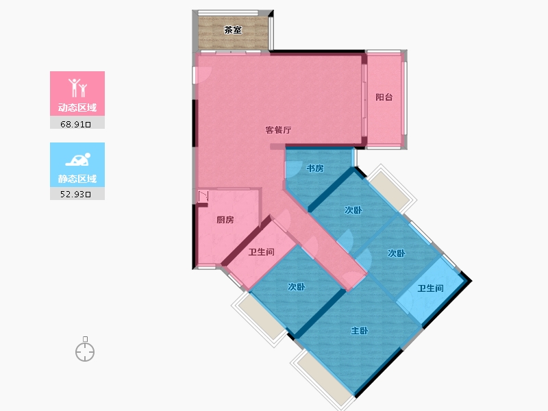 广西壮族自治区-贵港市-翰林世家二期-115.27-户型库-动静分区