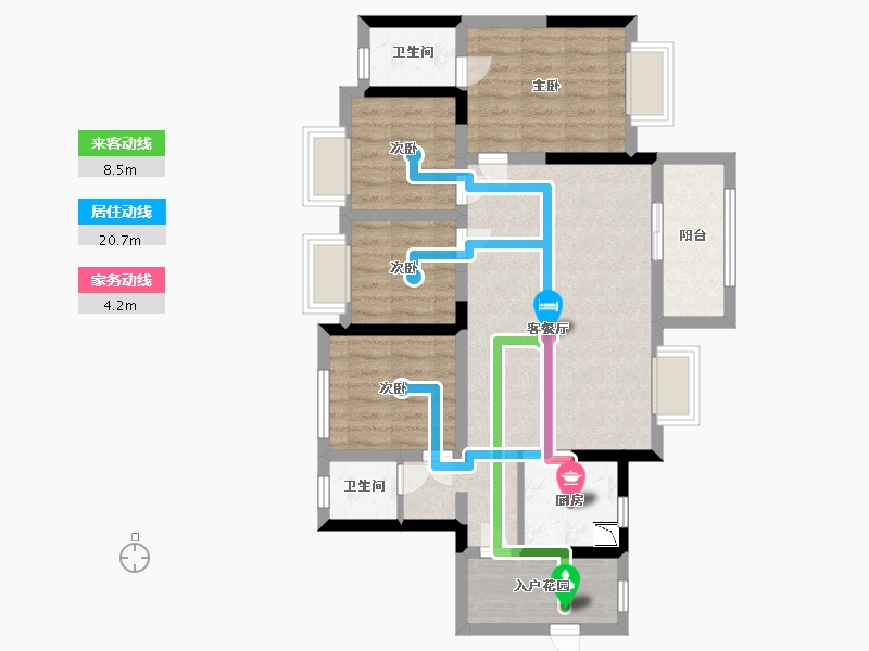 广东省-佛山市-万科金域滨江-79.99-户型库-动静线