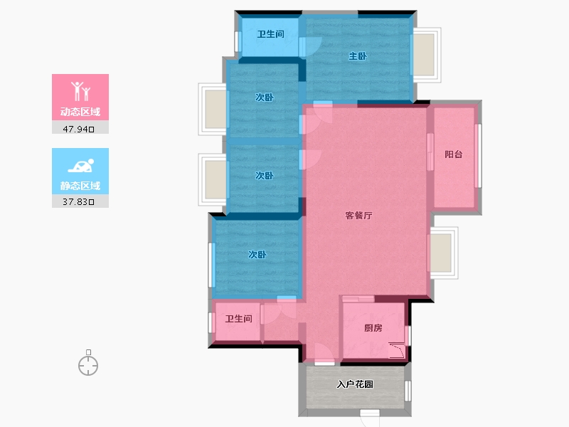 广东省-佛山市-万科金域滨江-79.99-户型库-动静分区