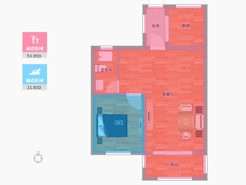 云南省-昆明市-新希望白麓城-56.12-户型库-动静分区