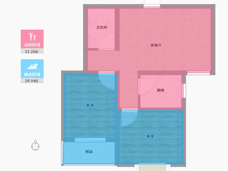 河北省-邢台市-全都城悦府-52.26-户型库-动静分区