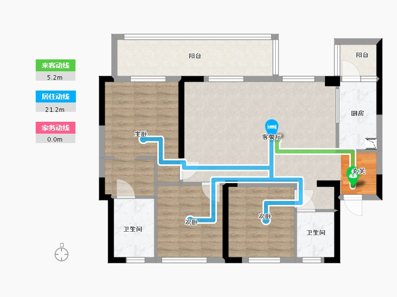 贵州省-贵阳市-青秀2046-91.17-户型库-动静线