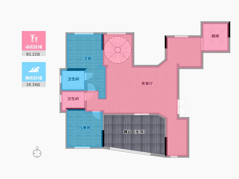 四川省-巴中市-云城·书香美邸-126.57-户型库-动静分区