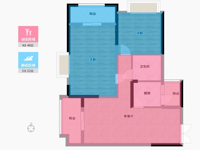 贵州省-贵阳市-清镇住投大都汇-79.02-户型库-动静分区