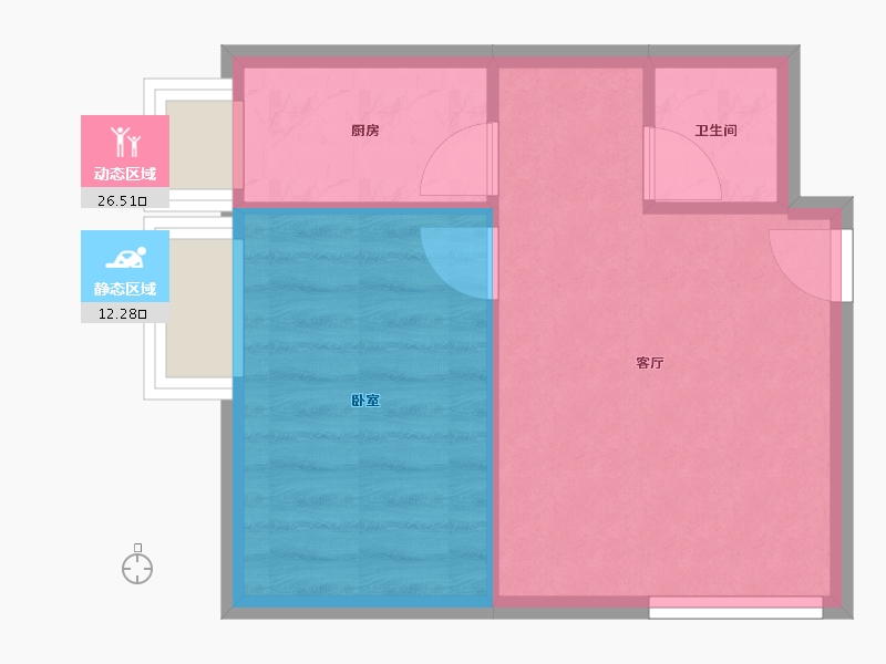 河北省-石家庄市-光华里悦公馆-34.96-户型库-动静分区