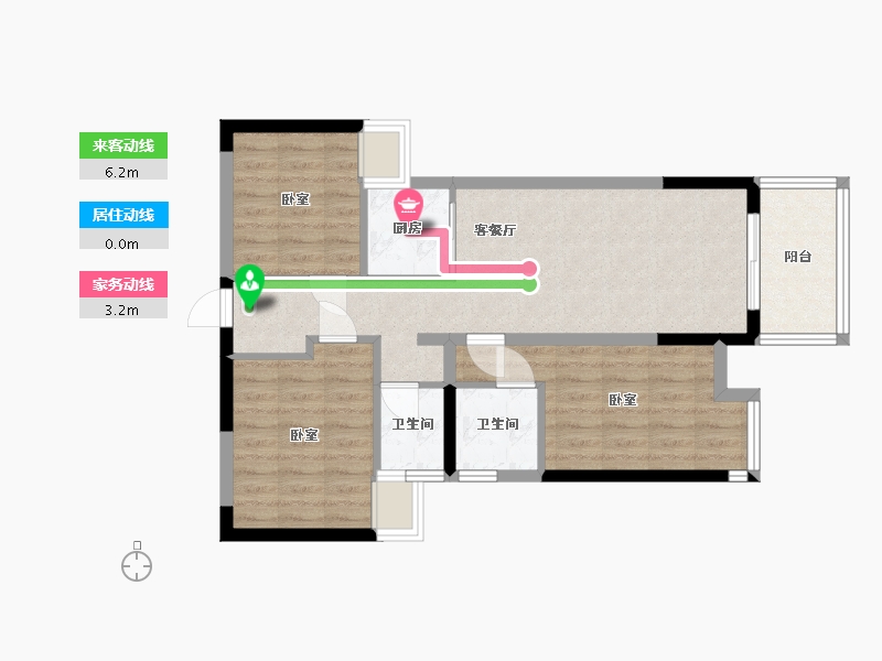 贵州省-安顺市-万家领秀城-69.08-户型库-动静线