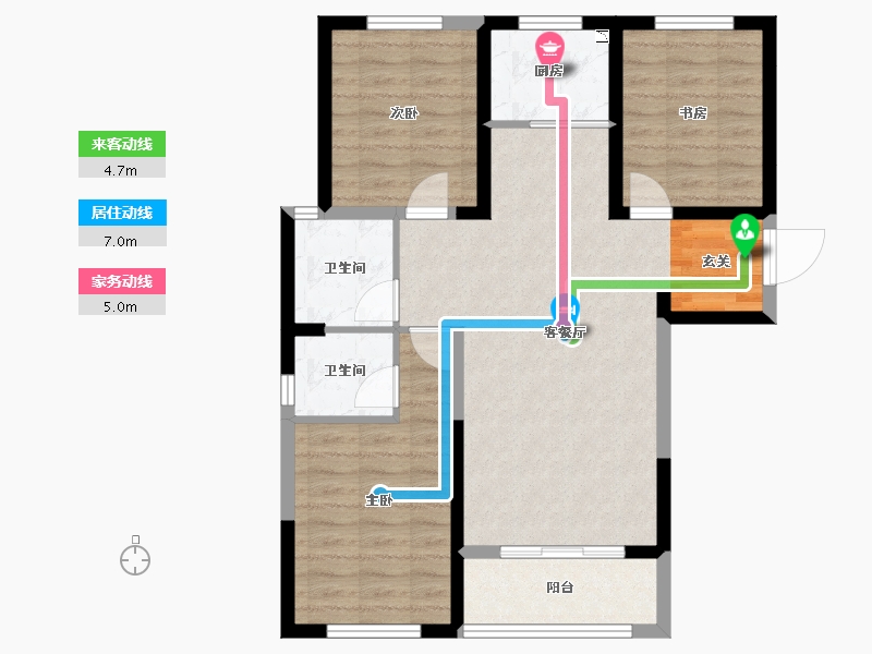 河北省-石家庄市-让山-80.27-户型库-动静线