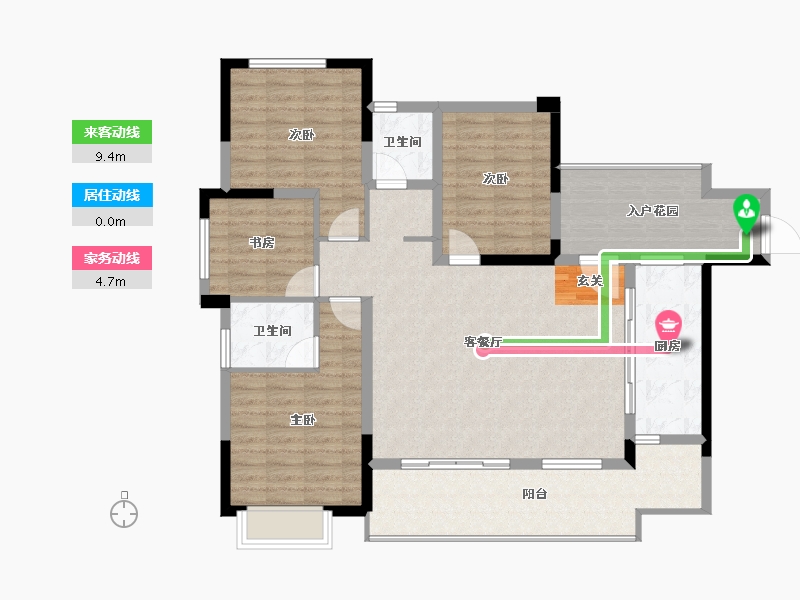 广西壮族自治区-桂林市-交投澜湖国际-119.84-户型库-动静线