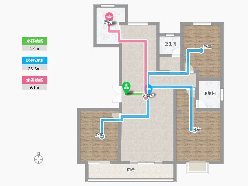 河北省-石家庄市-天功颂园-118.00-户型库-动静线