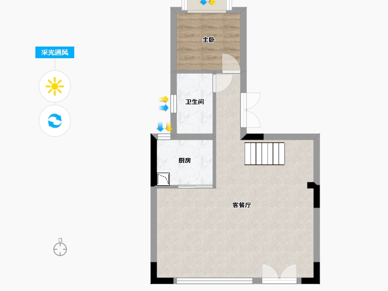 贵州省-贵阳市-龙湖湖山原著-54.45-户型库-采光通风