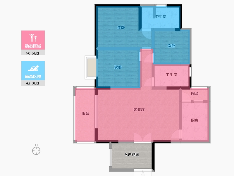 贵州省-贵阳市-施格名门-99.10-户型库-动静分区