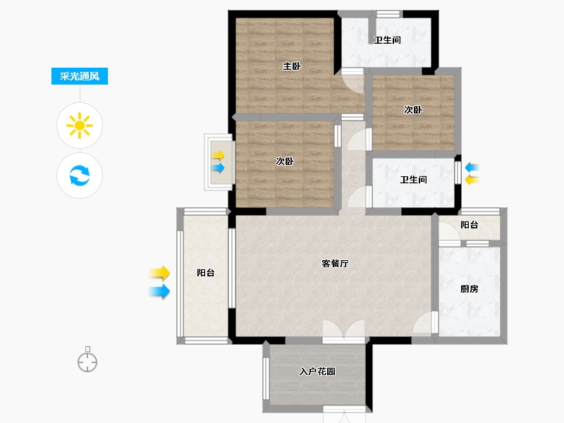 贵州省-贵阳市-施格名门-99.10-户型库-采光通风