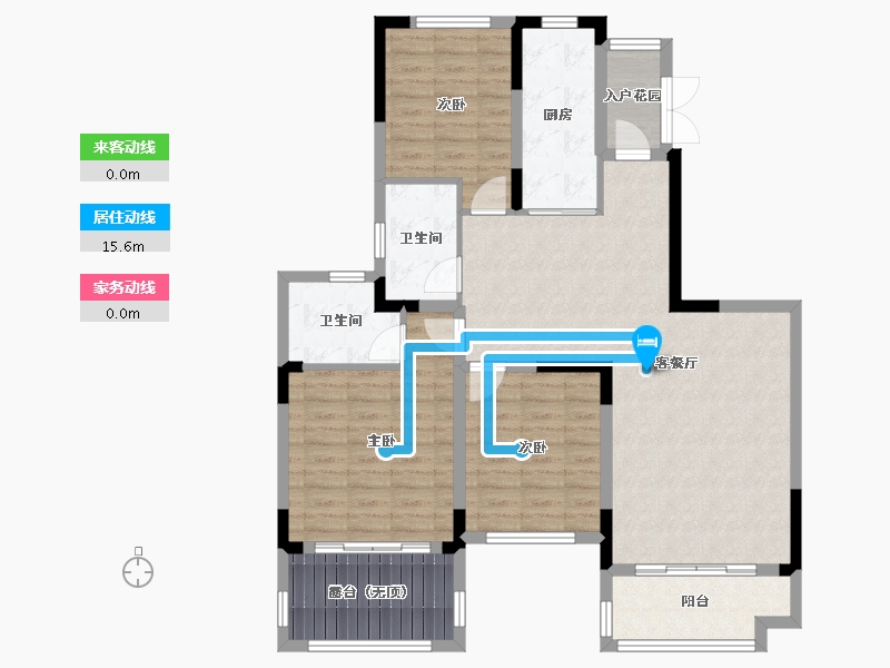 四川省-成都市-恒大银海湖-107.24-户型库-动静线