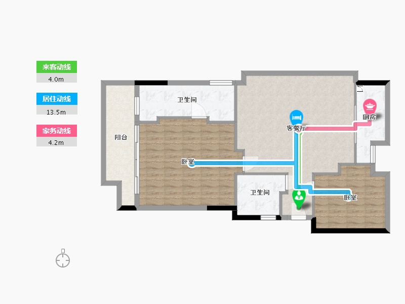 四川省-成都市-花样年大溪谷云缦-97.09-户型库-动静线