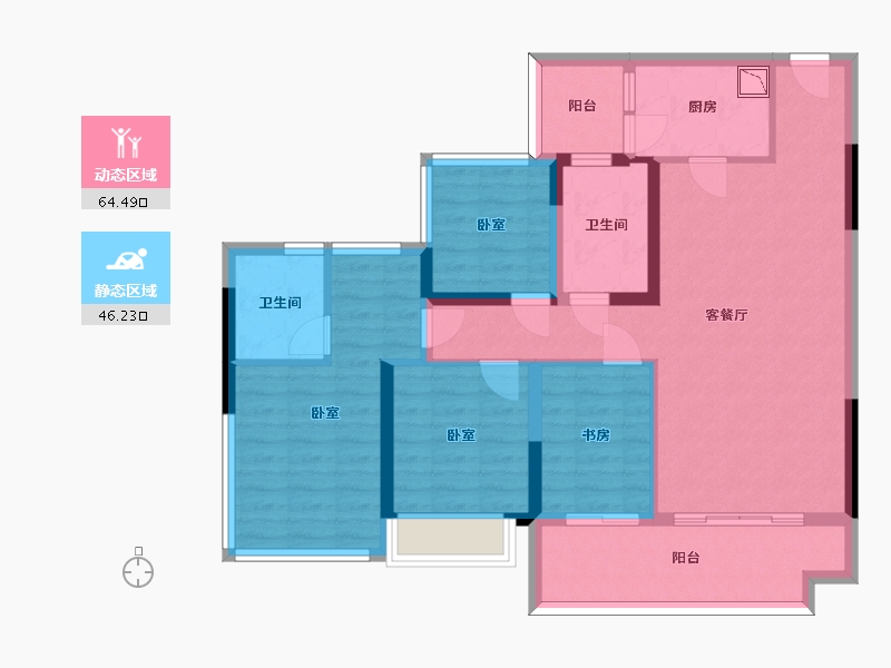 四川省-眉山市-天府中心城-98.09-户型库-动静分区