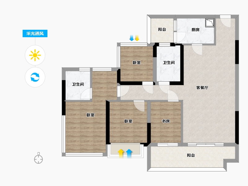 四川省-眉山市-天府中心城-98.09-户型库-采光通风