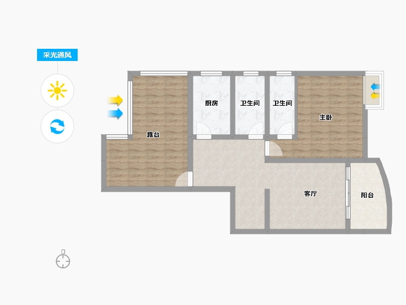 贵州省-遵义市-方圆学府壹号-85.24-户型库-采光通风