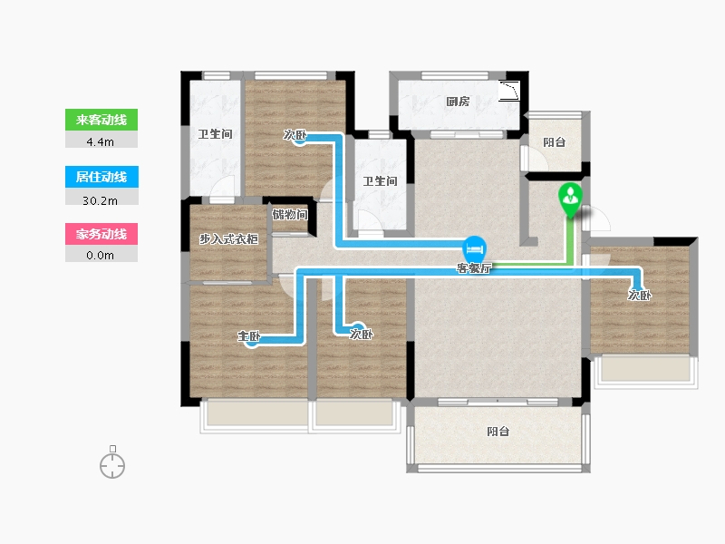 四川省-成都市-人居悦云庭-124.76-户型库-动静线