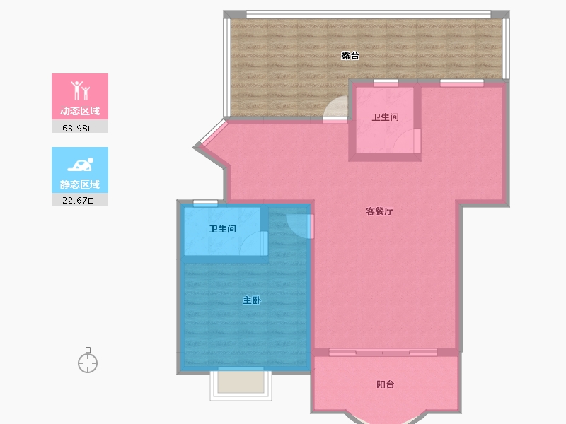 贵州省-遵义市-方圆学府壹号-100.47-户型库-动静分区