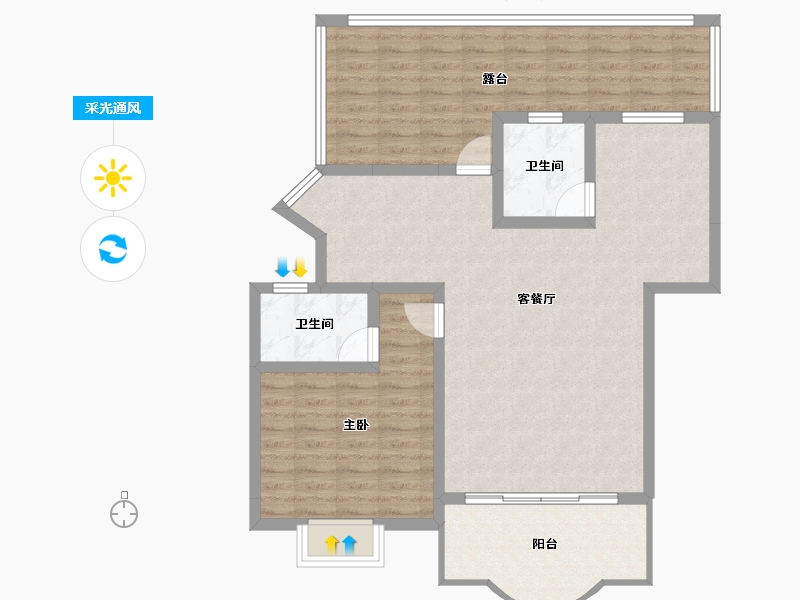 贵州省-遵义市-方圆学府壹号-100.47-户型库-采光通风