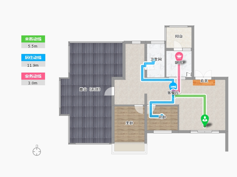 广西壮族自治区-柳州市-龙光玖珑府-112.47-户型库-动静线