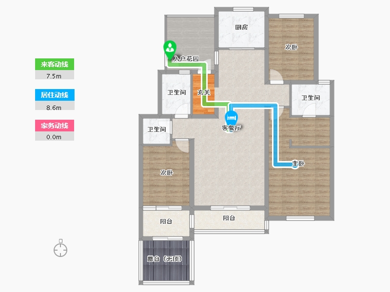 河北省-石家庄市-鹿泉健康城-123.42-户型库-动静线