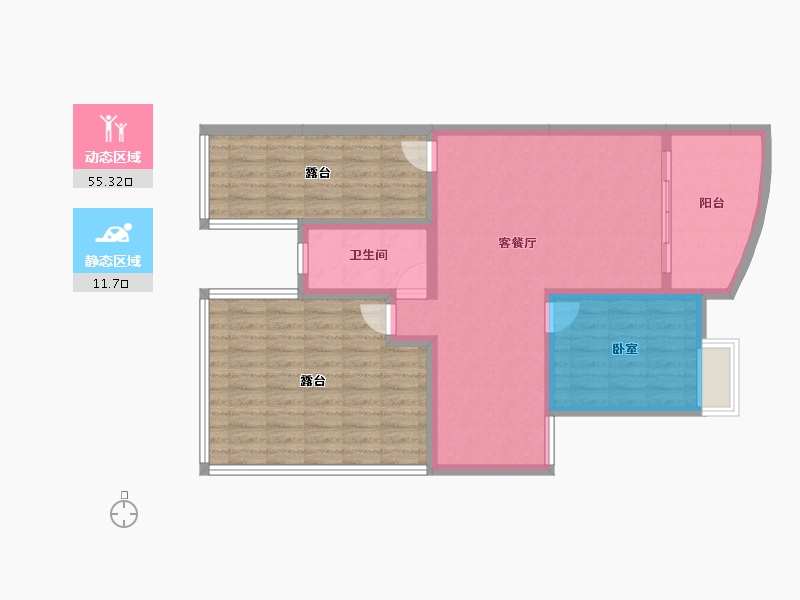 贵州省-遵义市-方圆学府壹号-95.38-户型库-动静分区