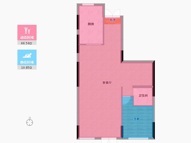 广西壮族自治区-柳州市-龙光玖珑府-71.32-户型库-动静分区