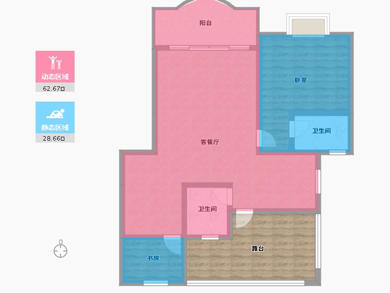 贵州省-遵义市-方圆学府壹号-98.01-户型库-动静分区