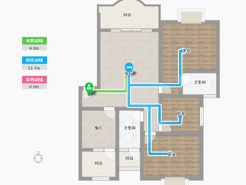 贵州省-遵义市-方圆学府壹号-93.44-户型库-动静线