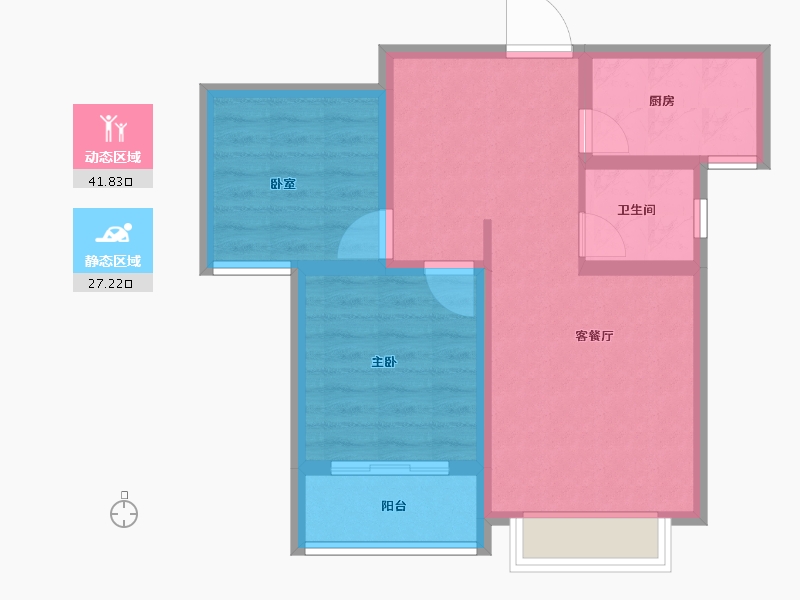 河北省-石家庄市-帝华御锦苑-61.18-户型库-动静分区