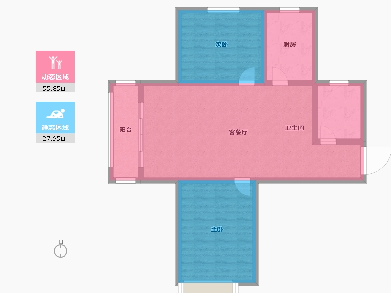 河北省-石家庄市-新合国际锦合园-75.00-户型库-动静分区