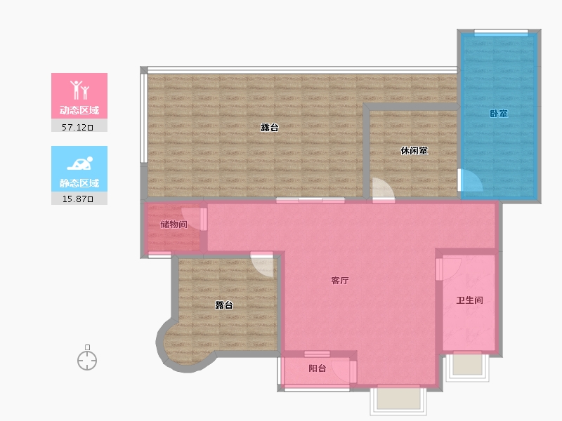 贵州省-遵义市-方圆学府壹号-123.45-户型库-动静分区